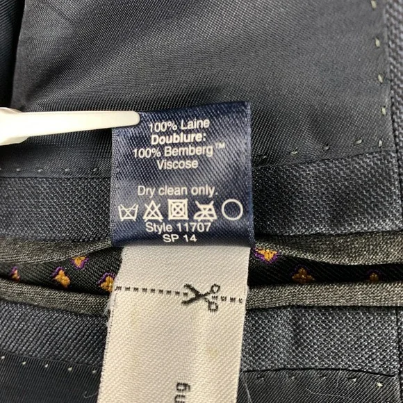 J.Crew Ludlow Blazer Suit Jacket Mens 40R Blue/Gray Slim-Fit Italian Wool
